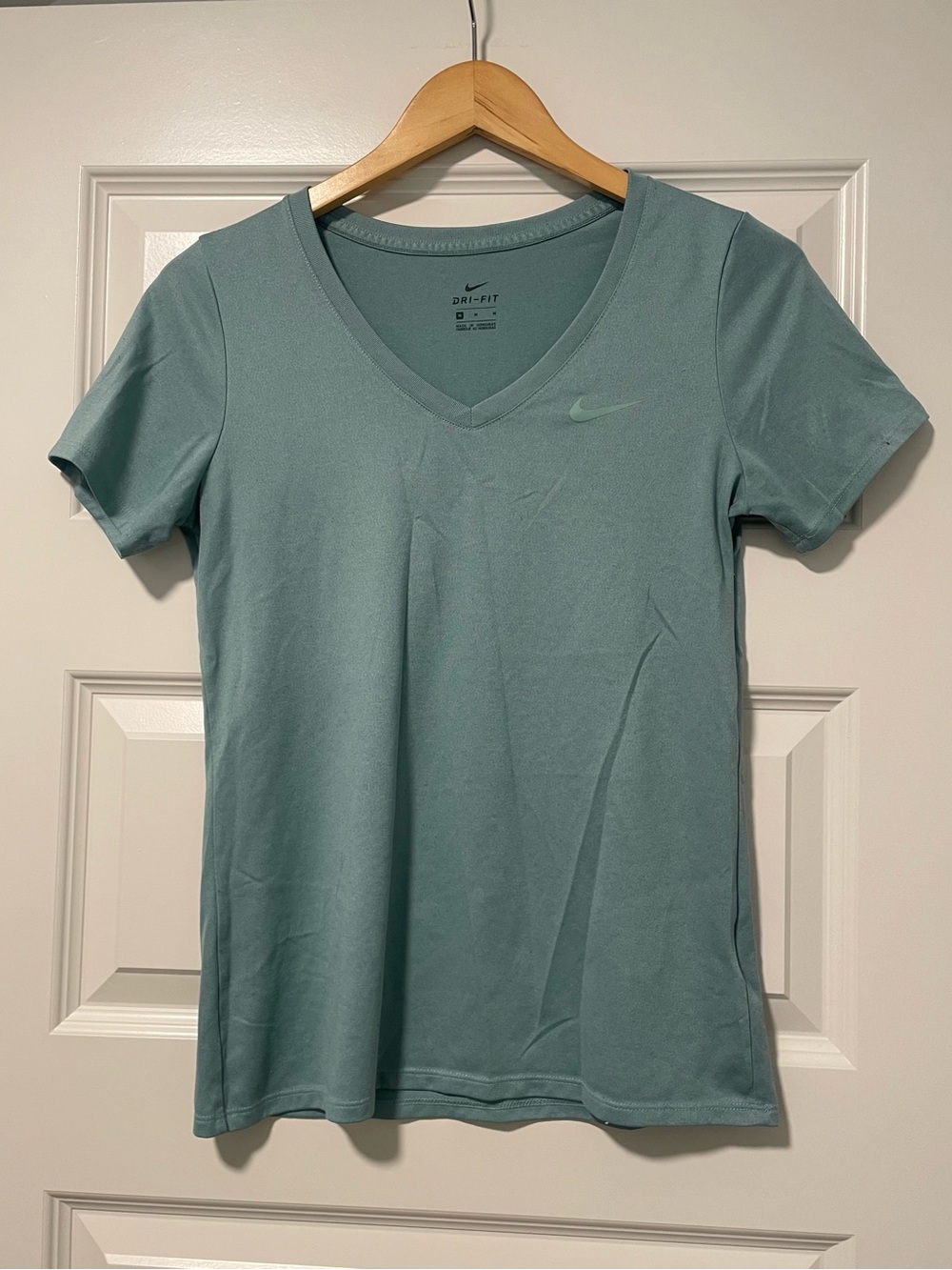 Nike Women’s Short Sleeve V-Neck Tee in Sage